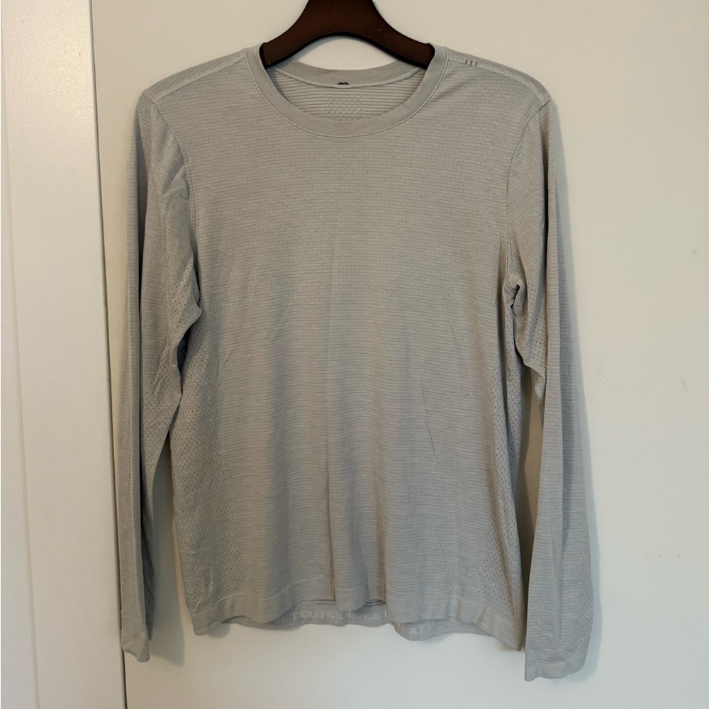 Lululemon Gray Athletic Long Sleeve Shirt